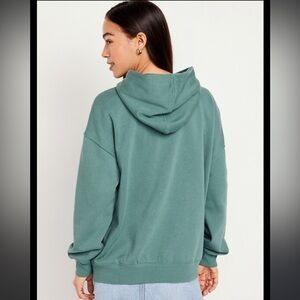Old Navy Sage Oversized Fleece Hoodie Size Medium